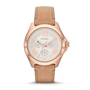 Fossil Cecile Multifunction Sand Leather Watch